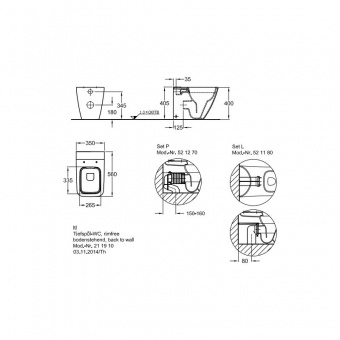 211910000 Приставной унитаз напольный Белый Keramag  Германия  - Вид №1