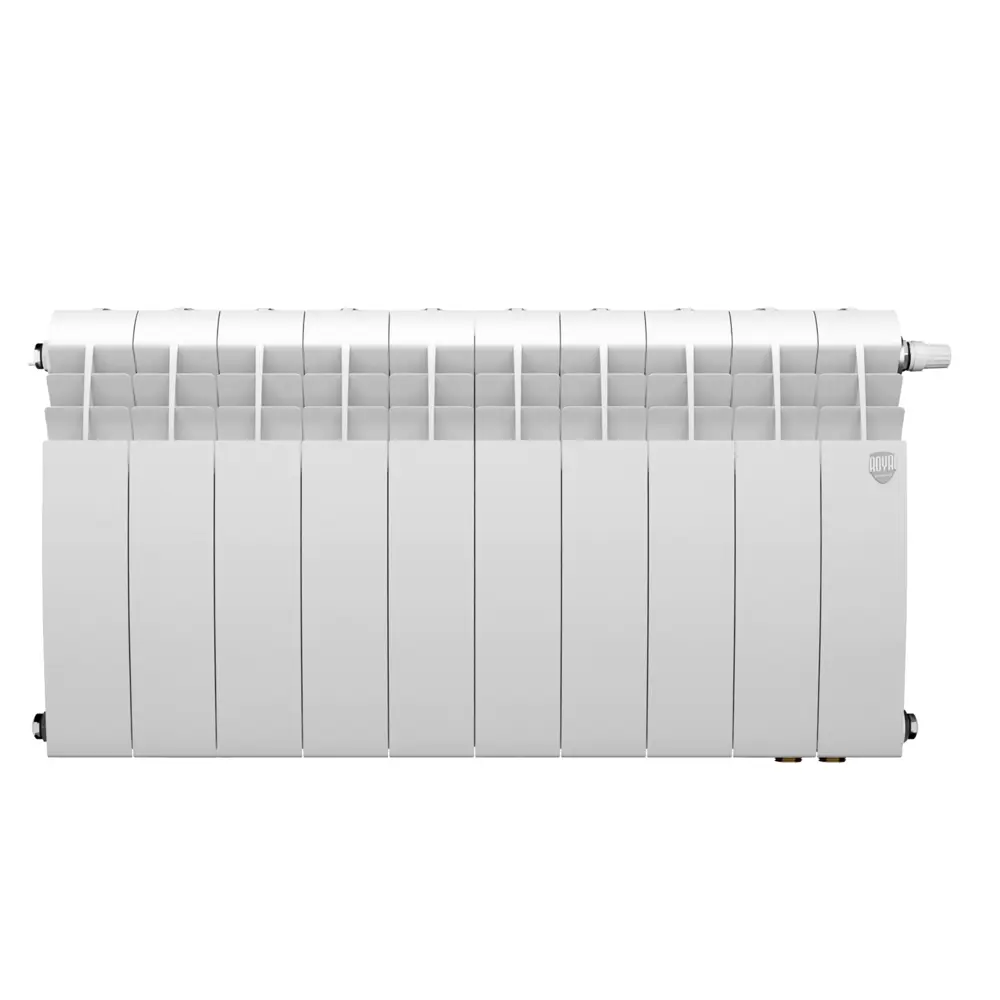 Радиатор секционный Royal Thermo Biliner 350/87 10 секций нижнее подключение биметалл белый 89391445 STLM-2136097 Отсутствует