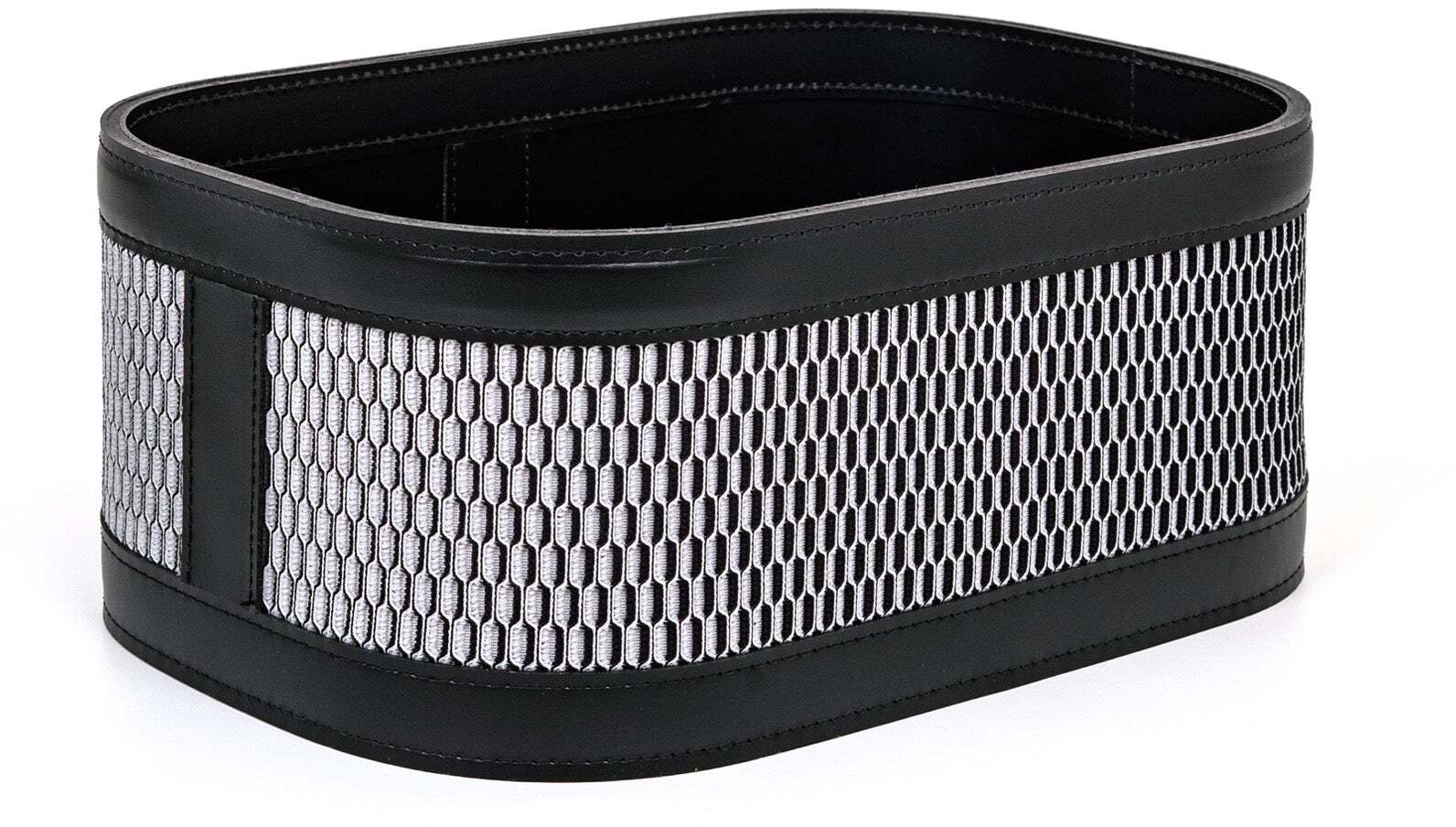 Nadia Держатель для мочалки - 30X20XH12см / регенерированная кожа_светло-серый