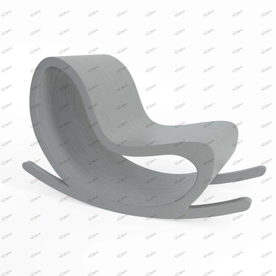 Кресло-качалка 76х122 см серое "Цикл" ODINGENIY ДИЗАЙНЕРСКИЕ 00-3885827 Серый 