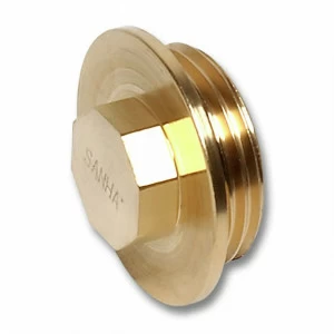 275112R SANHA 751 соед.для шлангов, латунь, заглушка 1/2 мм