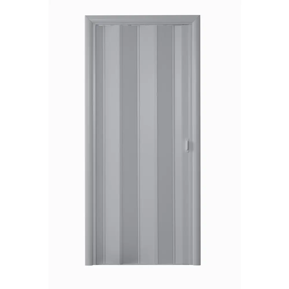 Дверь раздвижная (гармошка) ПВХ Стиль 204x84 см цвет серый РЕМСТРОЙПЛАСТ STLM-2001012