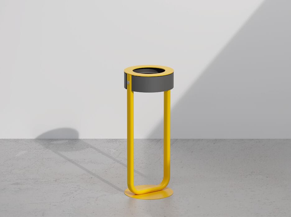 Антикоррозийная корзина для мусора из оцинкованной стали DIMCAR DIAPASON ARCH-00012144