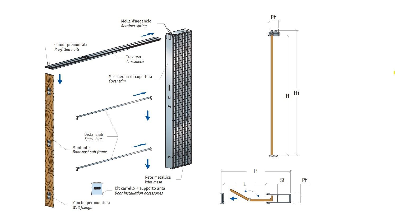 Подрамник для раздвижной двери с механизмом Book Scrigno APPLAUSO ARCH-00014163 - Вид №3