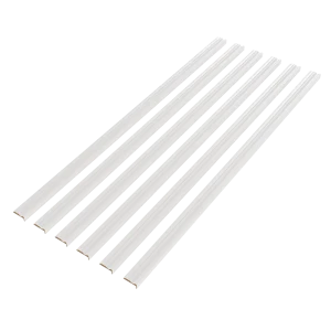 Телескопический наличник Волна 2400x80x16 мм, белый эмаль (6 шт.) 89432564