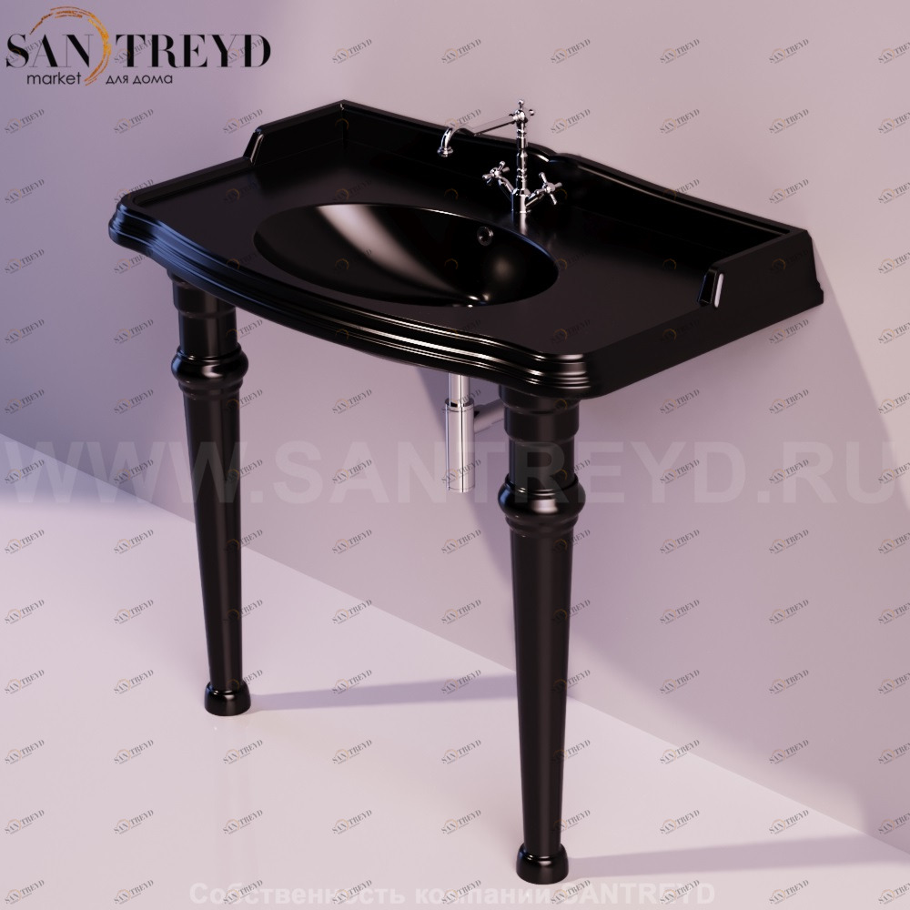 GB001NERO Напольная раковина стоящая круглая Simas Arcade