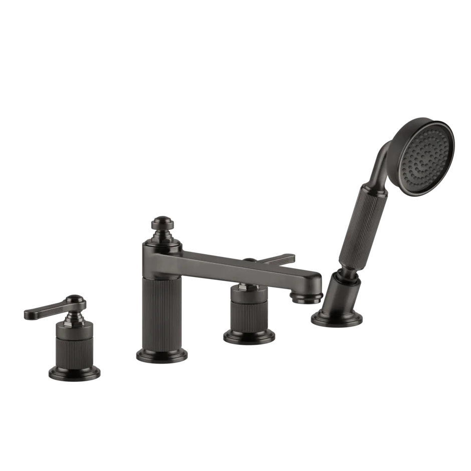 Смеситель для ванны 65045 707 Gessi Venti20 ЧЕРНЫЙ МЕТАЛЛ BR. PVD 65045707