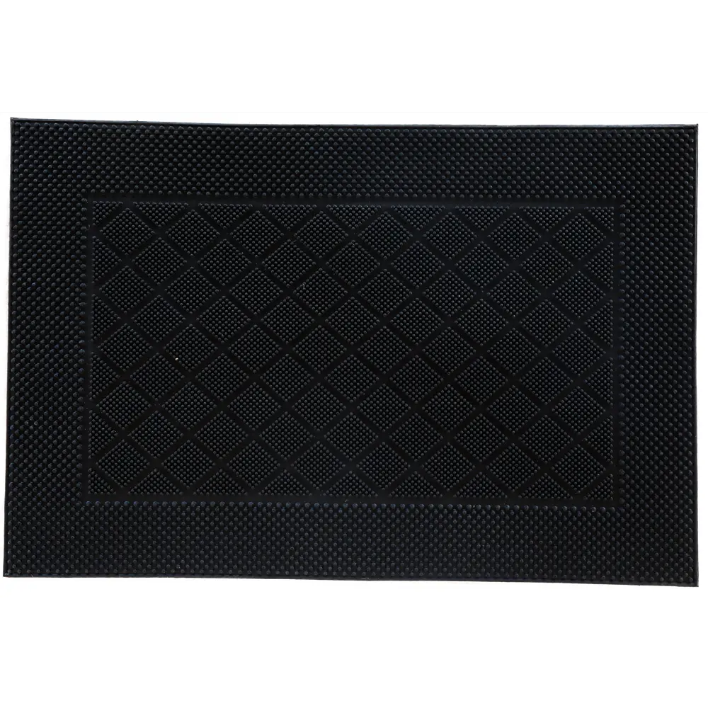 Коврик грязезащитный резина Inspire Nahel 40x60 см цвет чёрный 81979306 STLM-2117544  - Вид №1