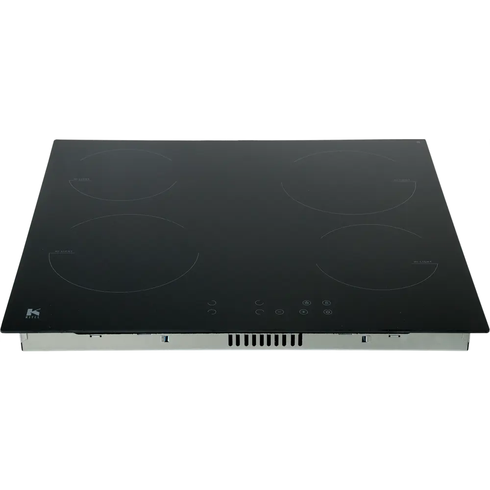 Электрическая варочная панель Kitll KHH 6001 BLACK 60 см 4 конфорки цвет чёрный STLM-2029455 - Вид №2