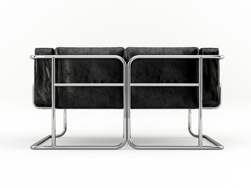 Prieto Studio Кожаный диван с алюминиевой конструкцией Lotus Lot002 - Вид №4