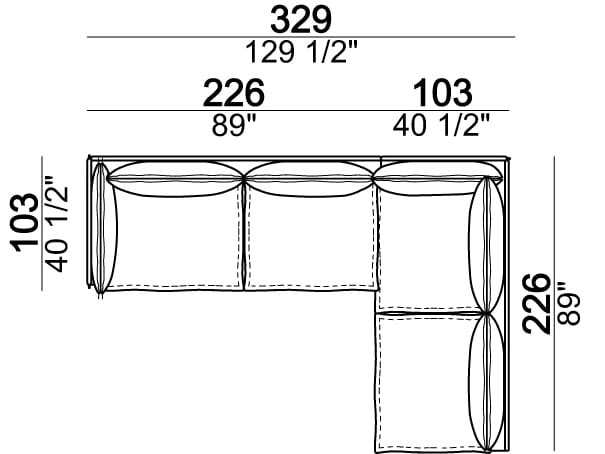 Кожаный модульный диван Arketipo Auto-Reverse ARCH-00031284 - Вид №19