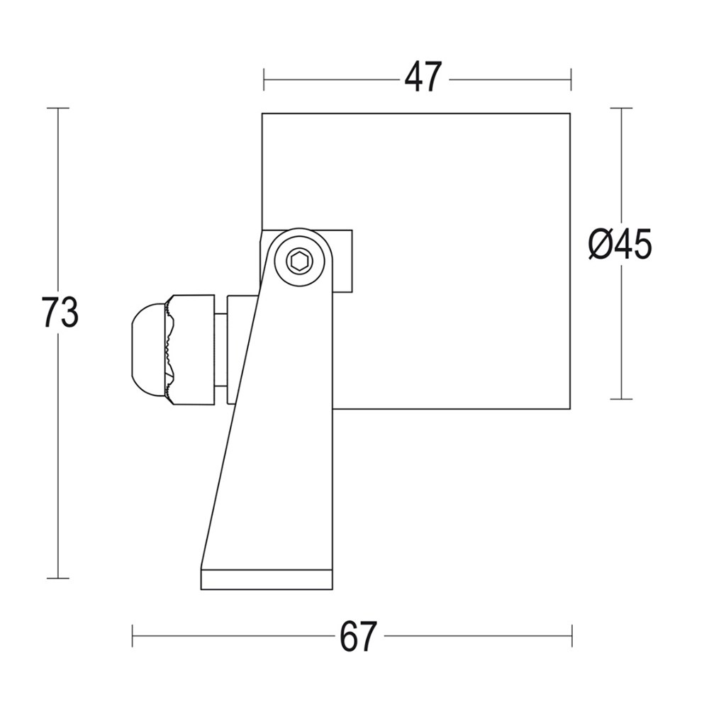 MaxiSegno Spot Strap RD 24V Ghidini Микропроекторы - Power Hub .05 Темно-Cерый (Матовый)  - Вид №1