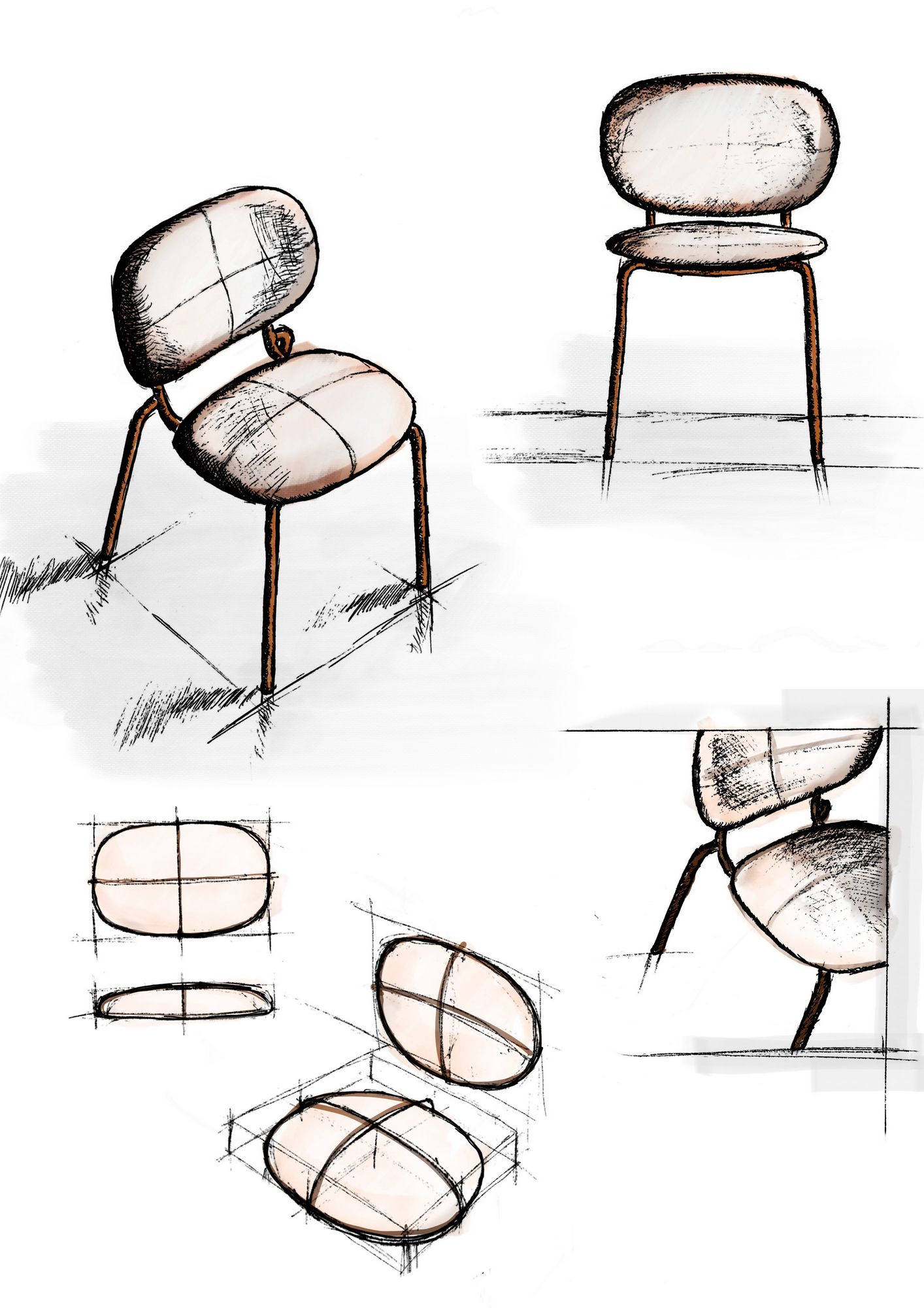 Стул из переработанной ткани с подлокотниками S-CAB Si-Si ARCH-00111012 - Вид №19