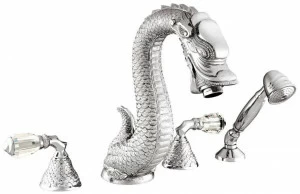 Bronces Mestre Комплект для ванны на 4 отверстия с кристаллами Swarovski® Dragon