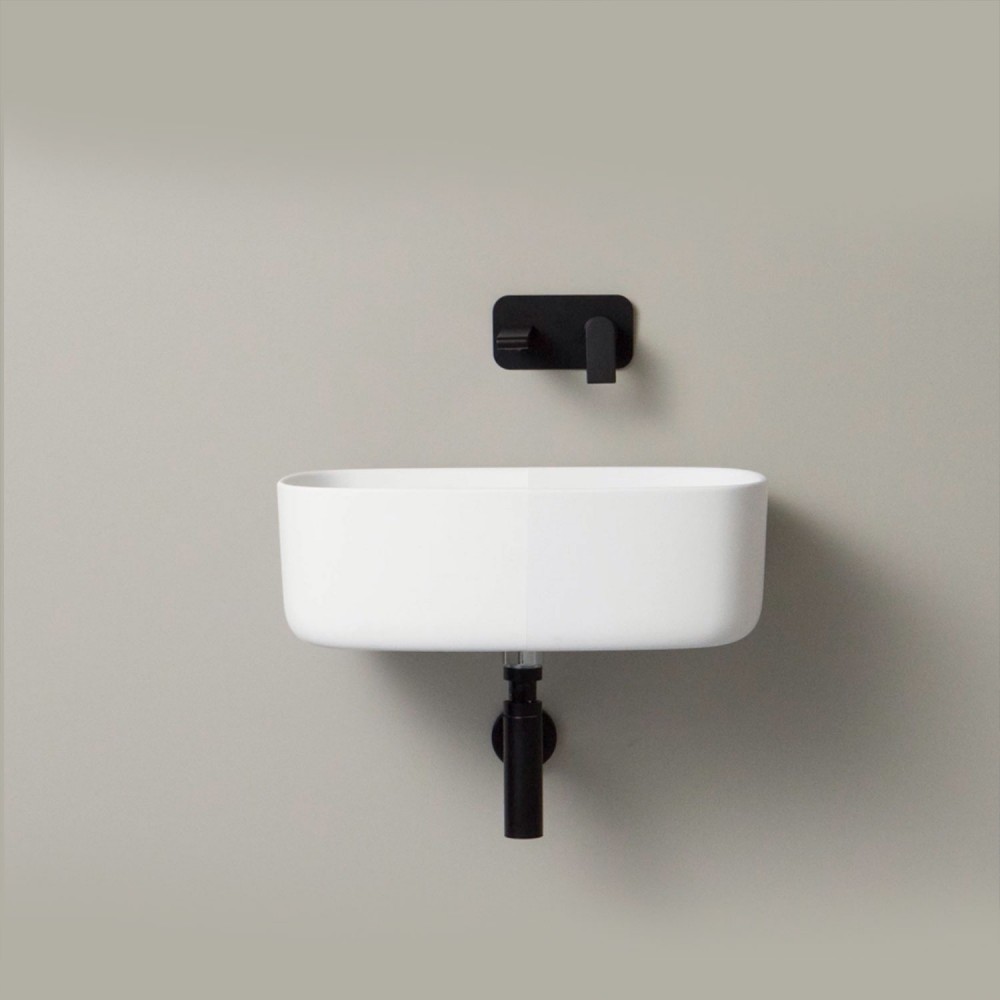 EVLACPBOU Подвесная раковина настенная прямоугольная EVER Life Design Bounce белая - Вид №5