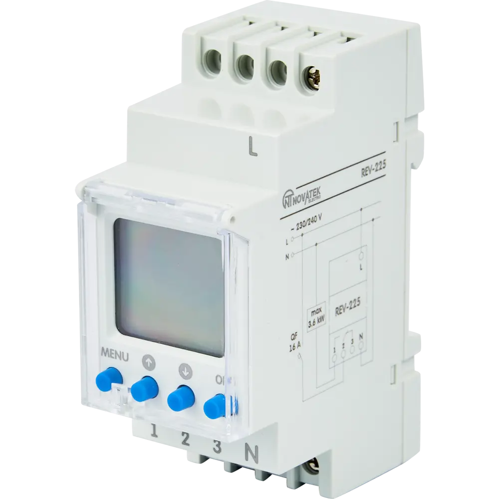 Таймер астрономический Новатек РЭВ-225 с программируемыми функциями НовАтек-Электро STLM-2193413