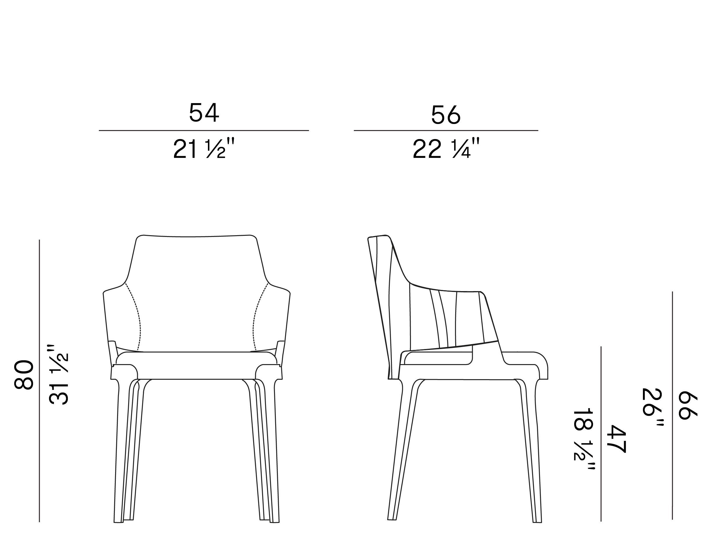 Мягкое тканевое кресло с подлокотниками Potocco Velis Wood ARCH-00084880 - Вид №1
