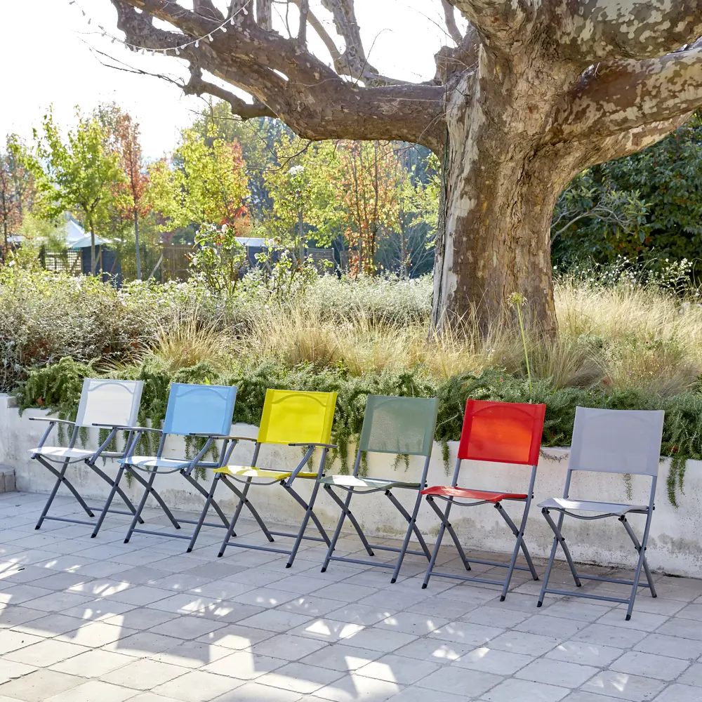 Кресло Naterial Emys Origami складное 54х52х83 см сталь светло-серый STLM-2078090 - Вид №15