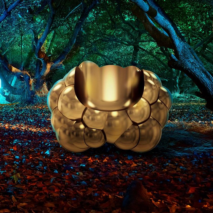 Scarlet Splendour Кресло из латуни Wolk sun-id-1486590 - Вид №4