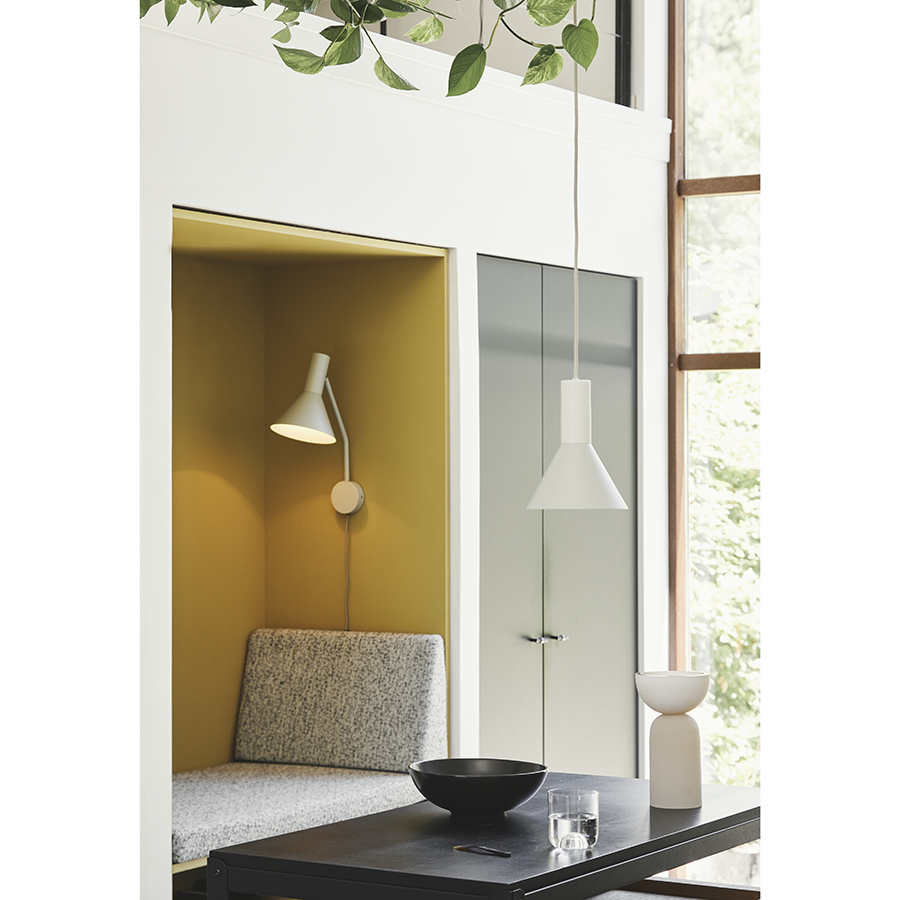 123037 Лампа подвесная lyss, 18х23 см, светло-серая матовая Frandsen  - Вид №1