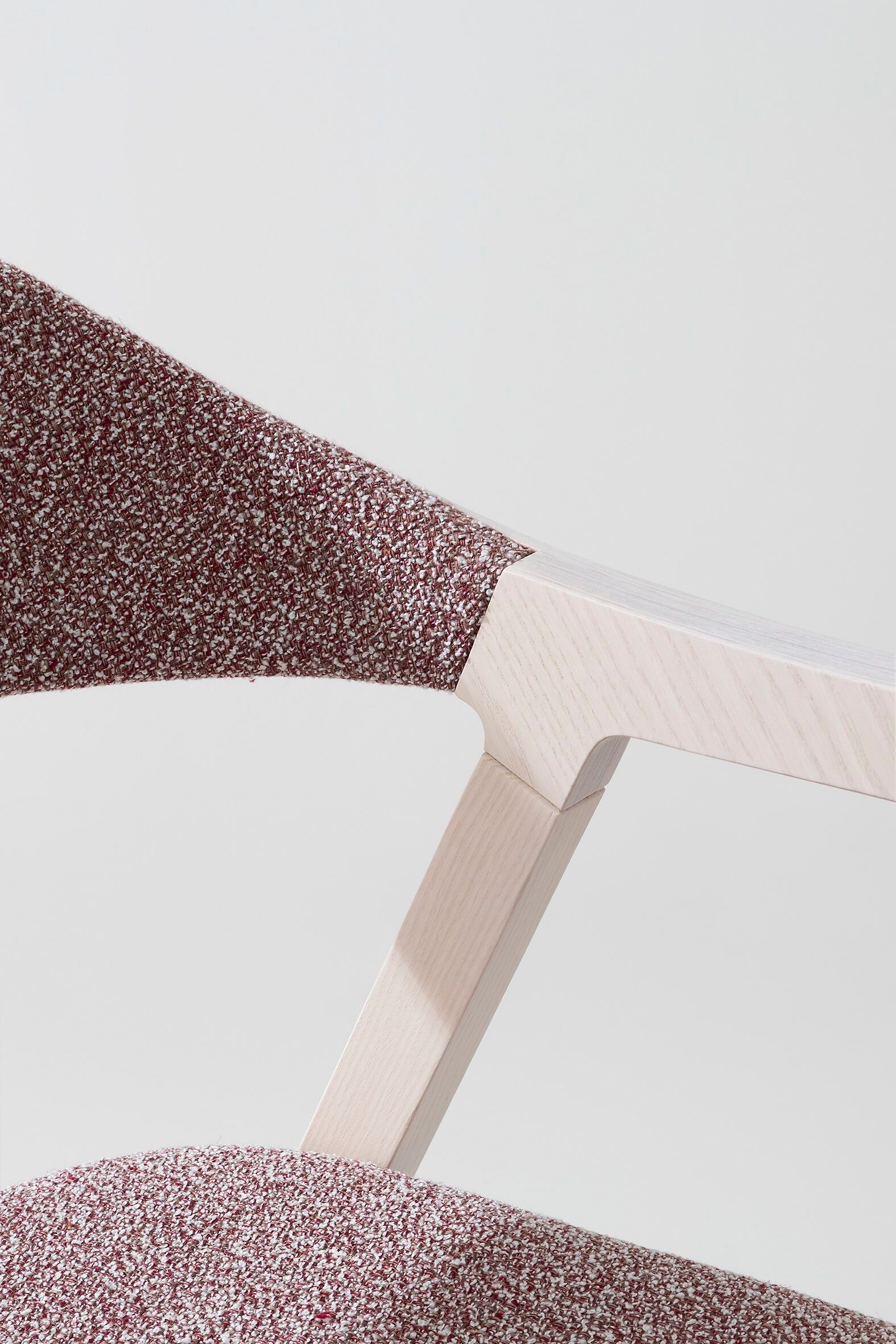 Мягкий стул из ясеня с подлокотниками Billiani Layer ARCH-00028592 - Вид №6