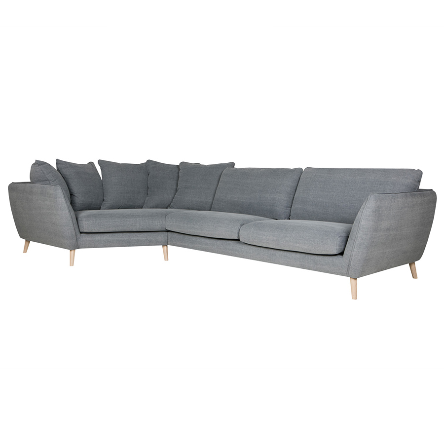 Диван угловой Stella, левосторонний, голубой, обивка Kiss Sits S1653 - Вид №1