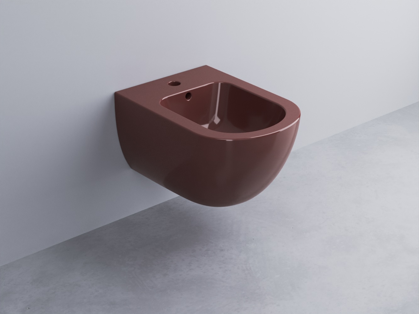 EJBSR-CO Биде подвесное с одним отверстием под смеситель, в комплекте с крепежами Enjoy Mini 48 cielo Enjoy + Amedeo Ceramica Cielo