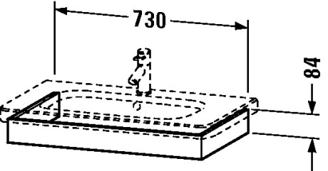 DS608100909 Подвесная раковина настенная овальная Duravit Durastyle белая - Вид №1