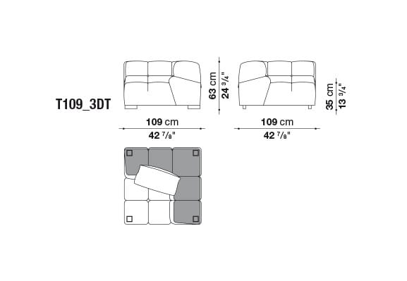 Модульный диван B&B Italia Tufty Time ARCH-00144354 - Вид №11