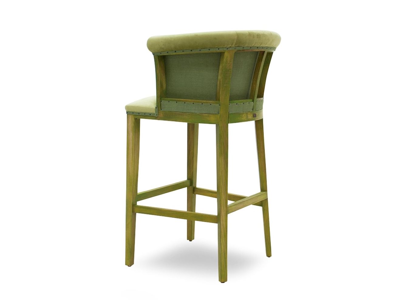 Высокий тканевый табурет с подставкой для ног со спинкой CREARTE COLLECTIONS Casino Essence ARCH-00065358 - Вид №7