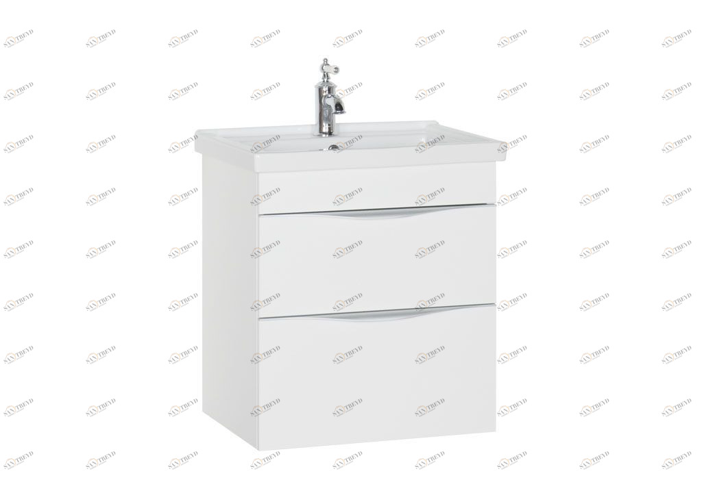 Тумба с раковиной Aquanet Эвора 60 белый 0018430600182322