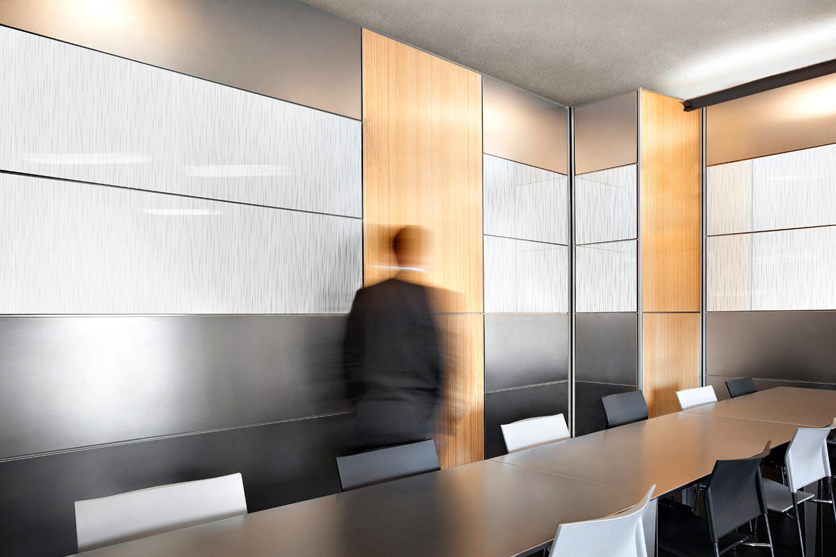 FSRT678 Система облицовки стен Levele с плавающими панелями из нержавеющей стали с льняной отделкой в ​​биомедицинском центре университета чикаго, чикаго, иллинойс Forms-surfaces  - Вид №28