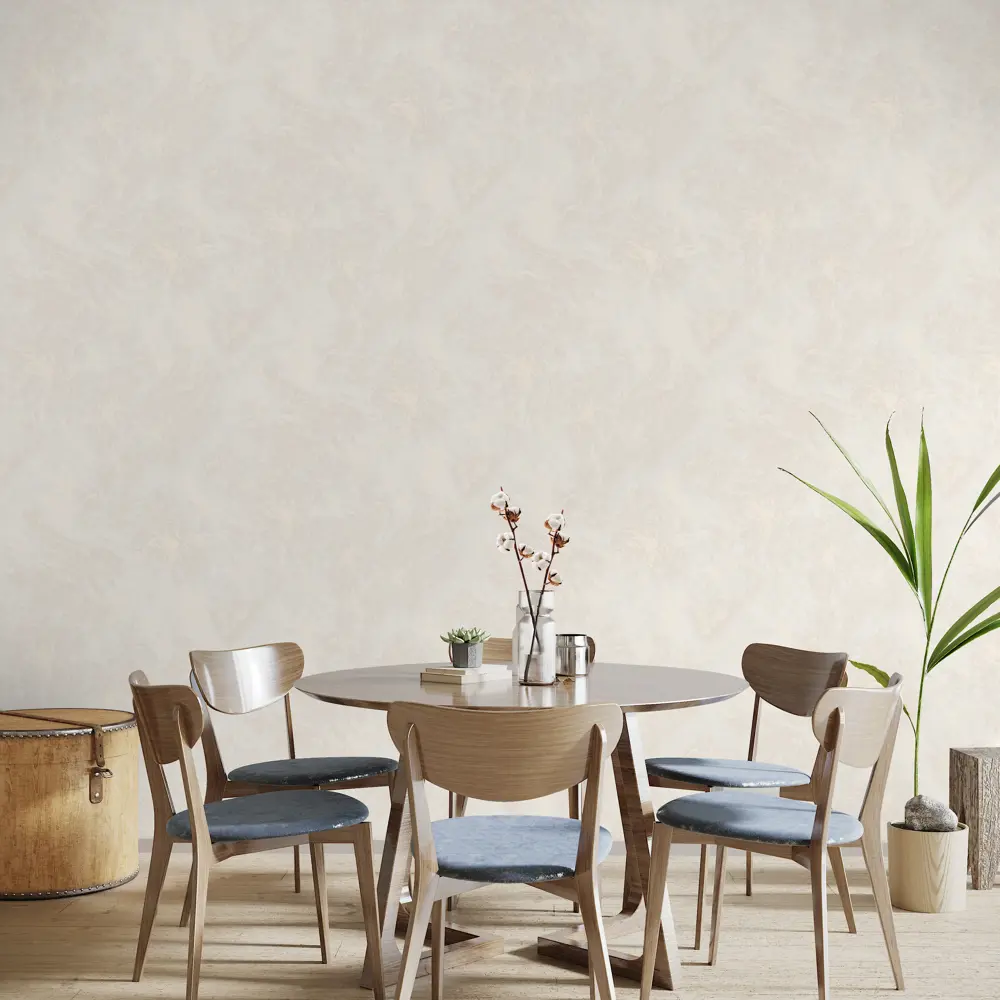 Ateliero Cosmopolitan: Флизелиновые обои бежевые с текстурой тиснения 87904562 STLM-0828345 - Вид №3