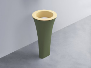 AMLA45-CN+AMPILT-BL+AMCOLT-AG Раковина Amedeo Tondo отдельностоящая cielo Enjoy + Amedeo