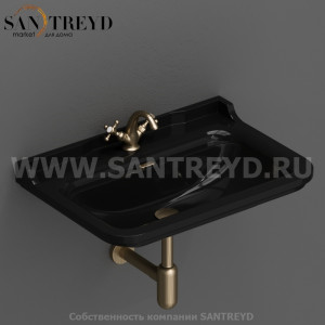 4141K6 Пьедестал для раковины прямоугольная Kerasan  черная