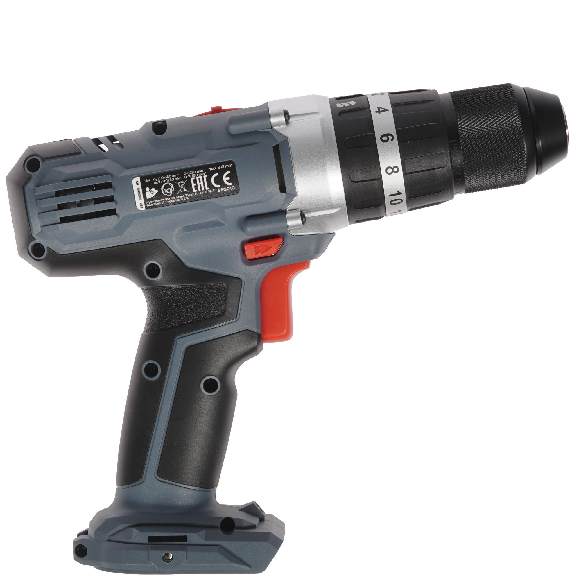 Дрель-шуруповерт GRAPHITE 58g010 "Без ЗУ и АКБ"   , Без ЗУ, Без АКБ 8118823 STDN-0072323 - Вид №1