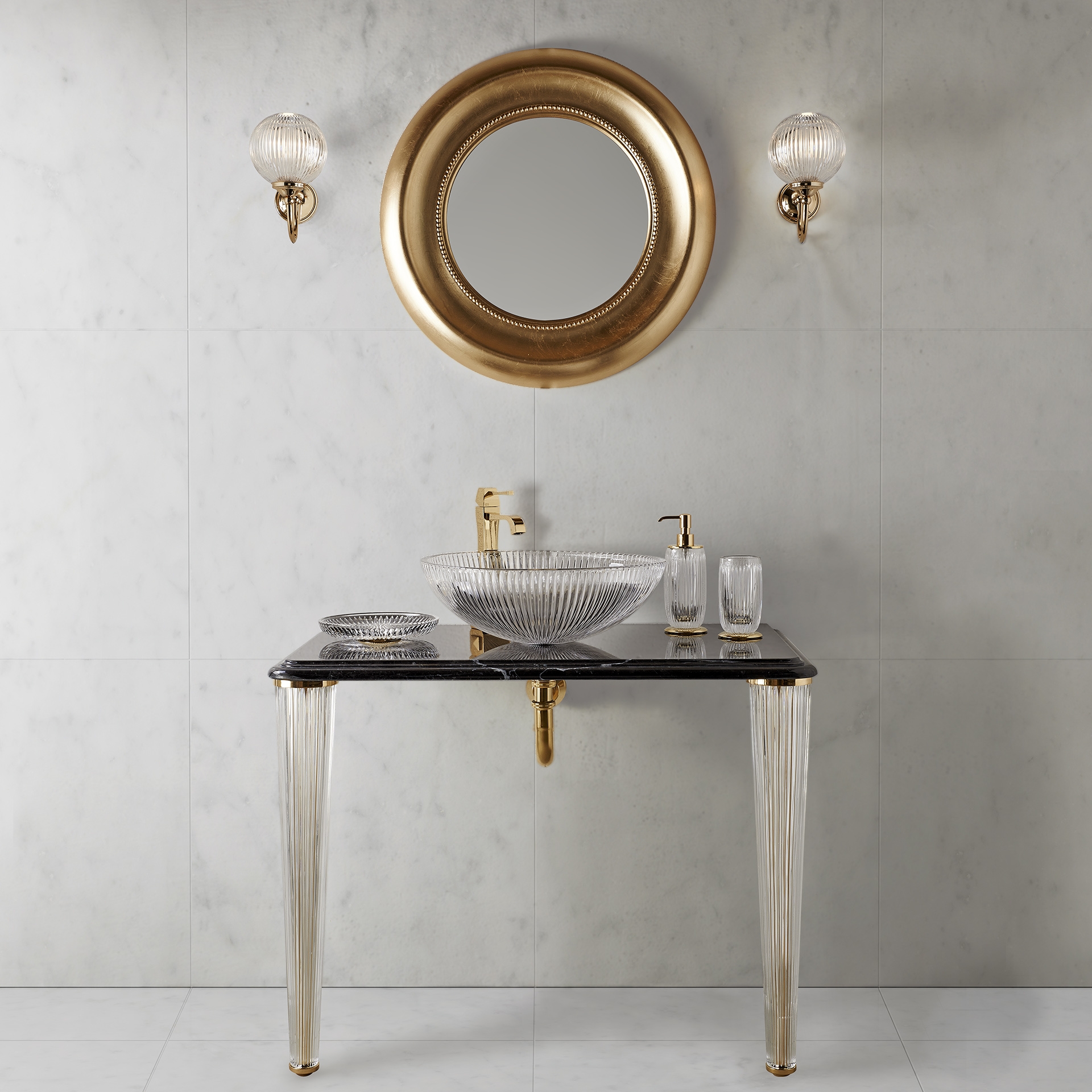 EL3070 3SC ELEGANCE консоль с раковиной EL11 см. 70 и сифон Classico Treesseci 3SC - Вид №1