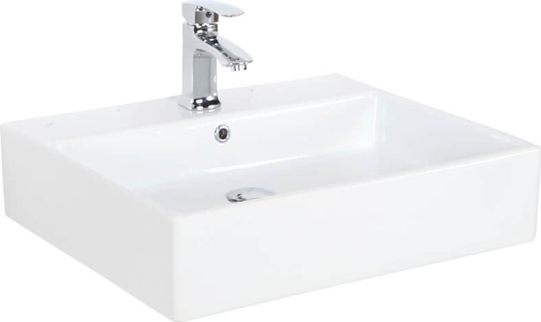 Next: Плоская квадратная раковина со столешницей 50x60 см / NX260 Next Creavit - Вид №1