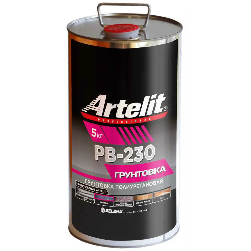 Грунтовка для сухих и влажных помещений Artelit PB-230 прозрачная 5 кг STLM-2078853