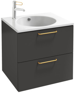 EB2520-R8-E10 Тумба под столешницу 60 см, 2 ящика, золотая ручка JACOB DELAFON ODÉON RIVE GAUCHE