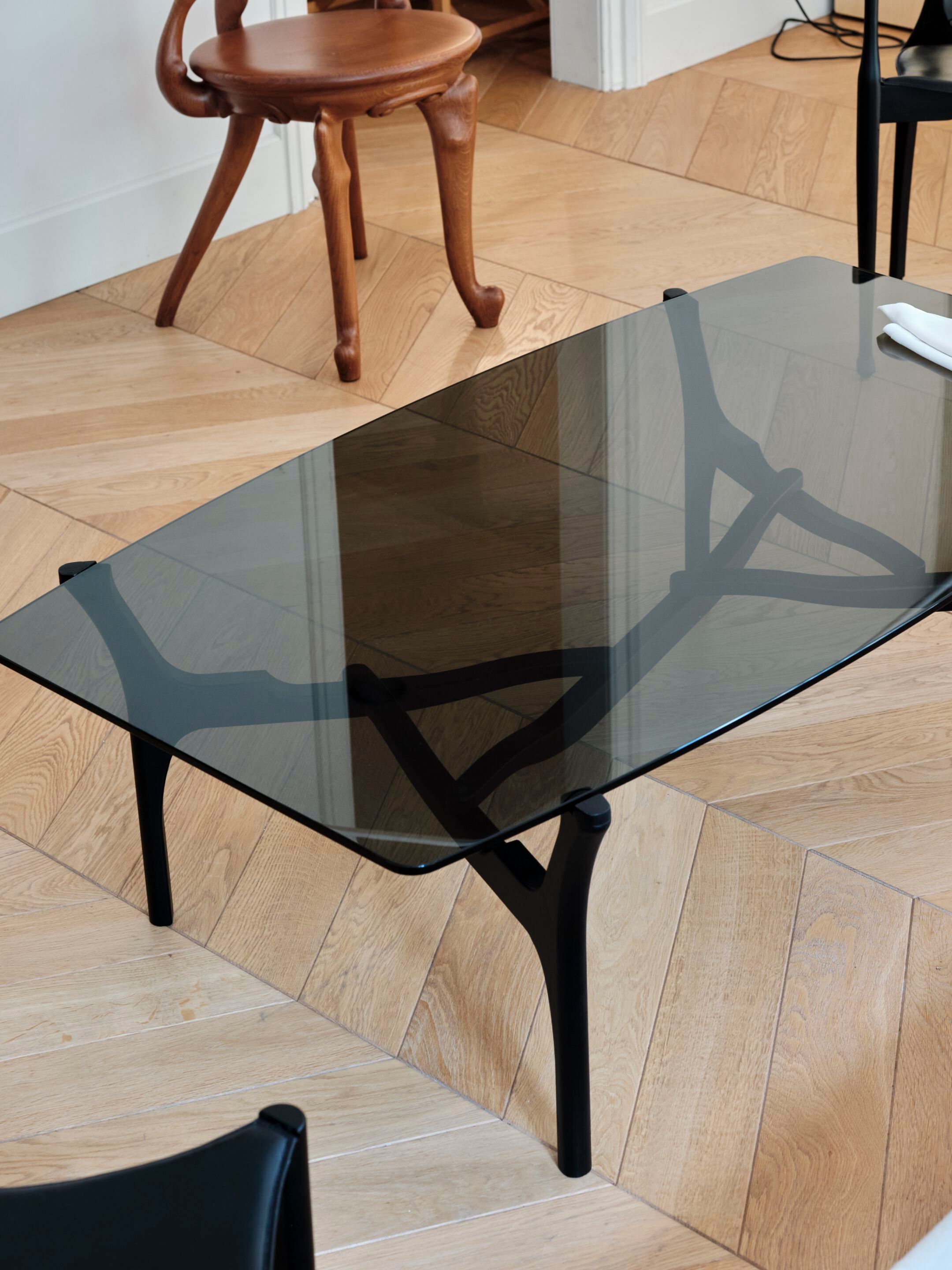 Деревянный и стеклянный журнальный столик / стол BD Barcelona Гаулино ARCH-00116179 - Вид №16