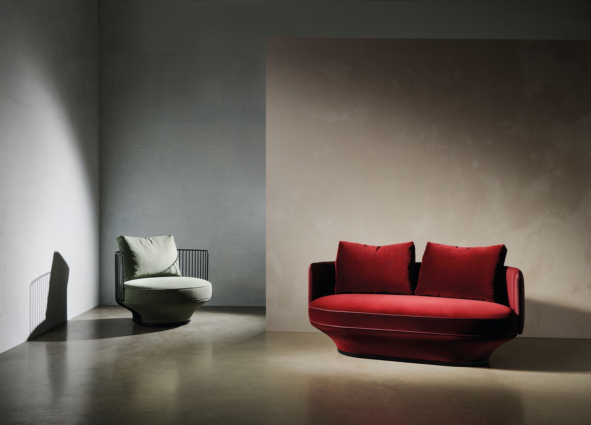 2-местный бархатный диван Wittmann Paradise Bird ARCH-00052750 - Вид №2