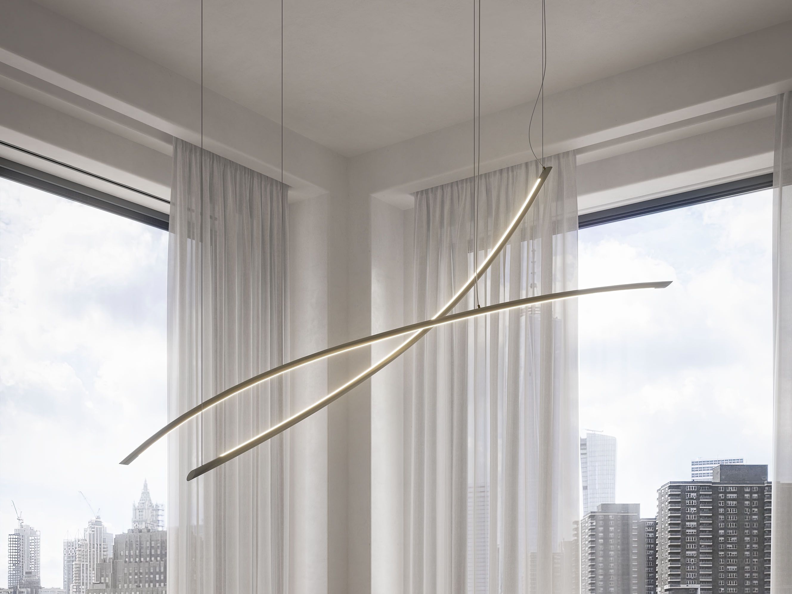 Стальной подвесной светильник Cattelan italia KATANA MAGNUM ARCH-00100070