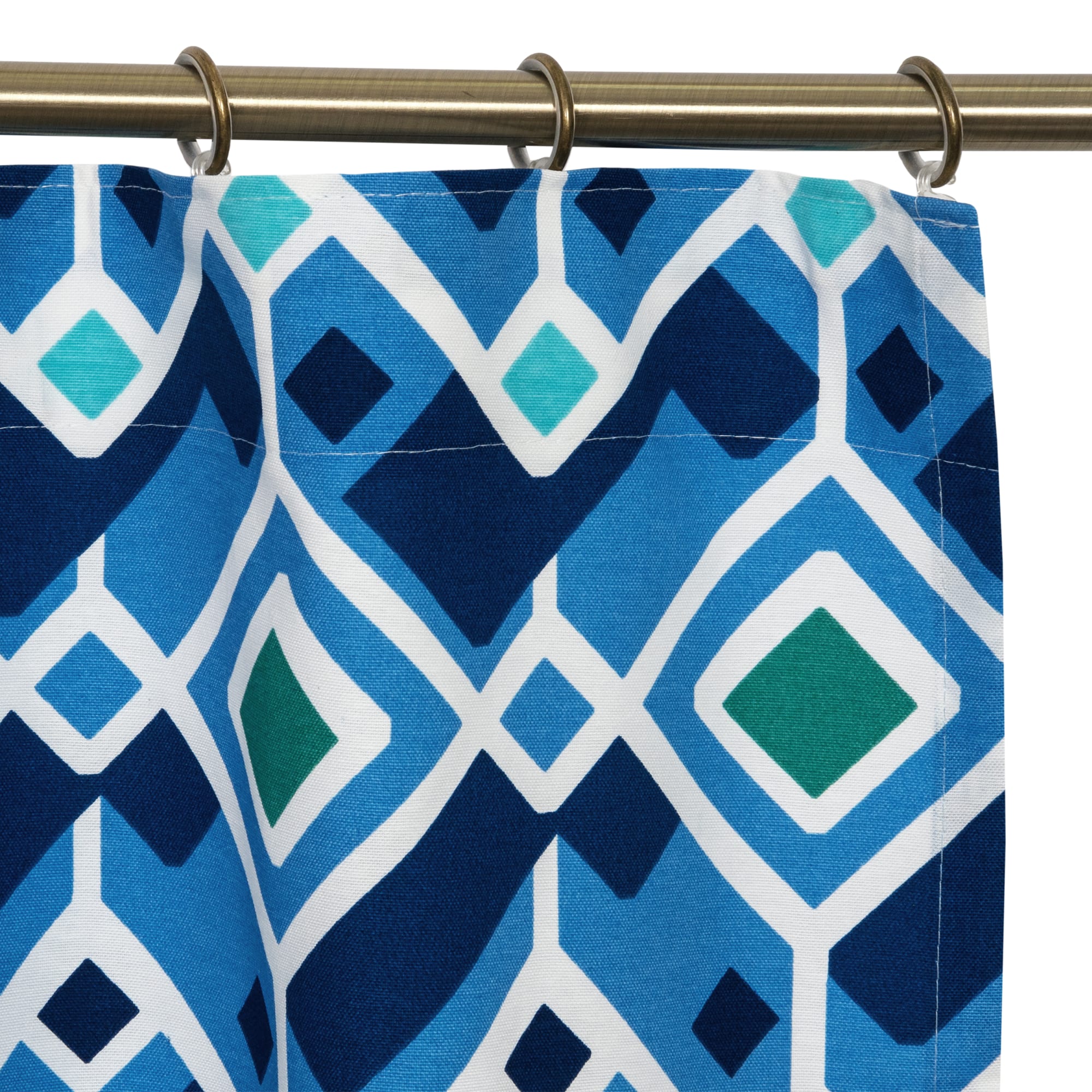 82135883 Штора на ленте «Adelina», 140х260 см, геометрия, цвет синий/голубой Santreyd  - Вид №2