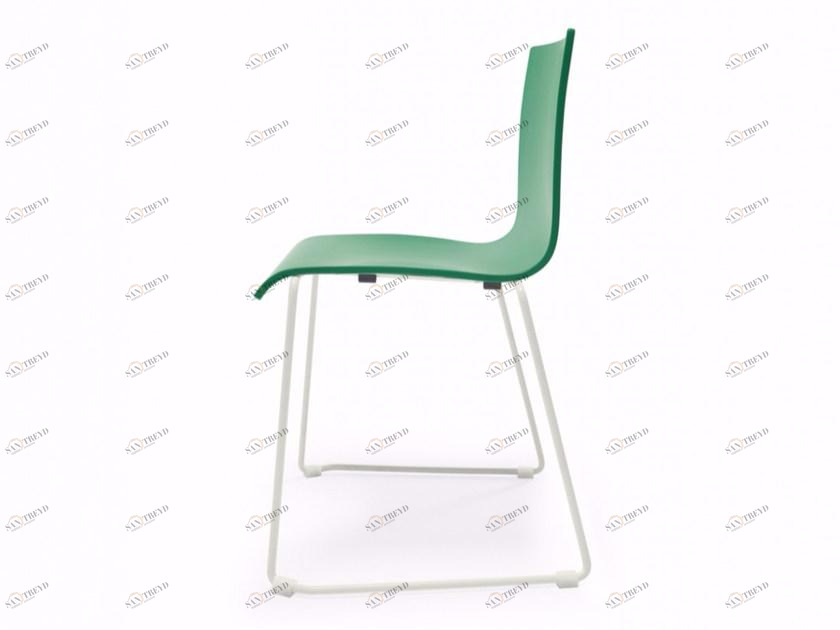 Adico Штабелируемый деревянный стул в виде санок Split sun-id-1446368