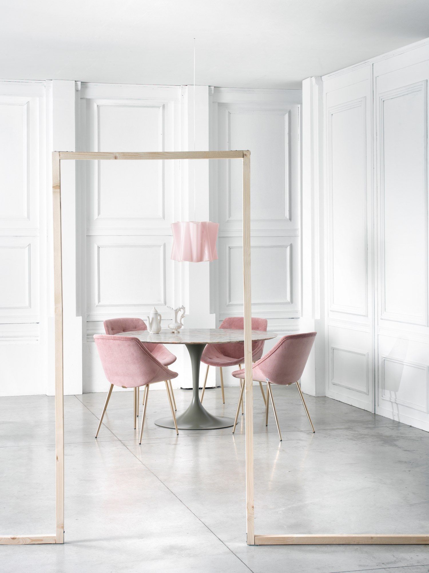 Стул из мягкой ткани со стальными ножками SITIA MISS LILY ARCH-00018774 - Вид №7