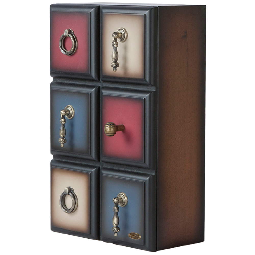 71176 Полка - ключница Пандора Орех Mix BOGACHO 4627139502234 - Вид №1