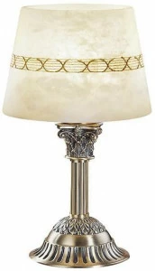 Possoni Illuminazione Настольная лампа из сатина с алебастром Mila 27089/lp