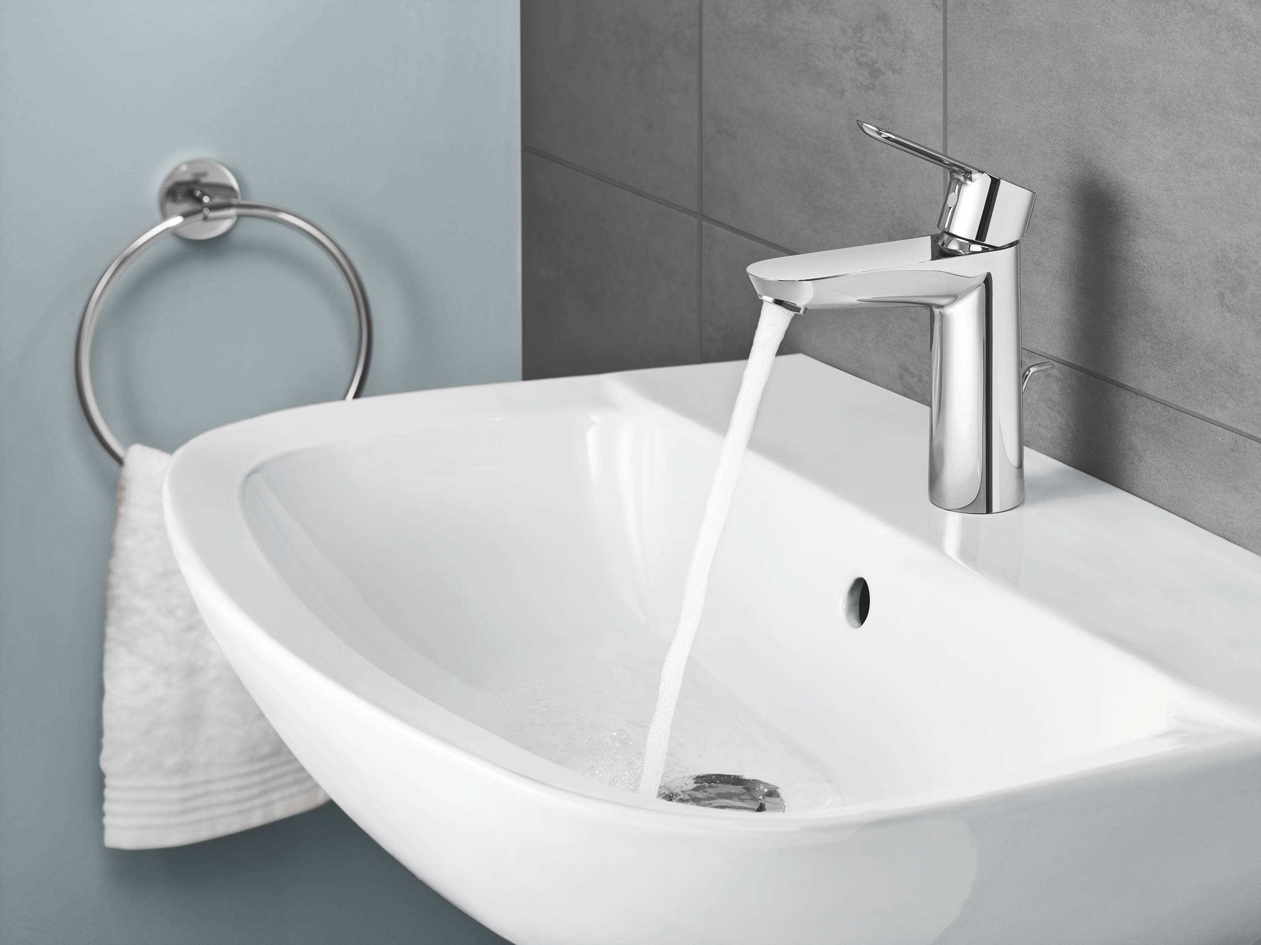 39421000 Подвесная раковина настенная овальная Grohe Bau белая - Вид №2