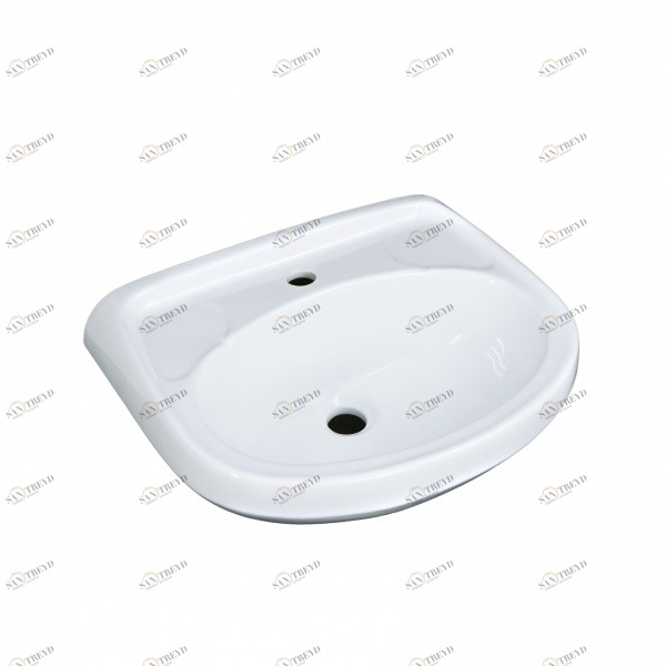 1015117 Подвесная раковина настенная круглая Лобненский Стройфарфор  белая 